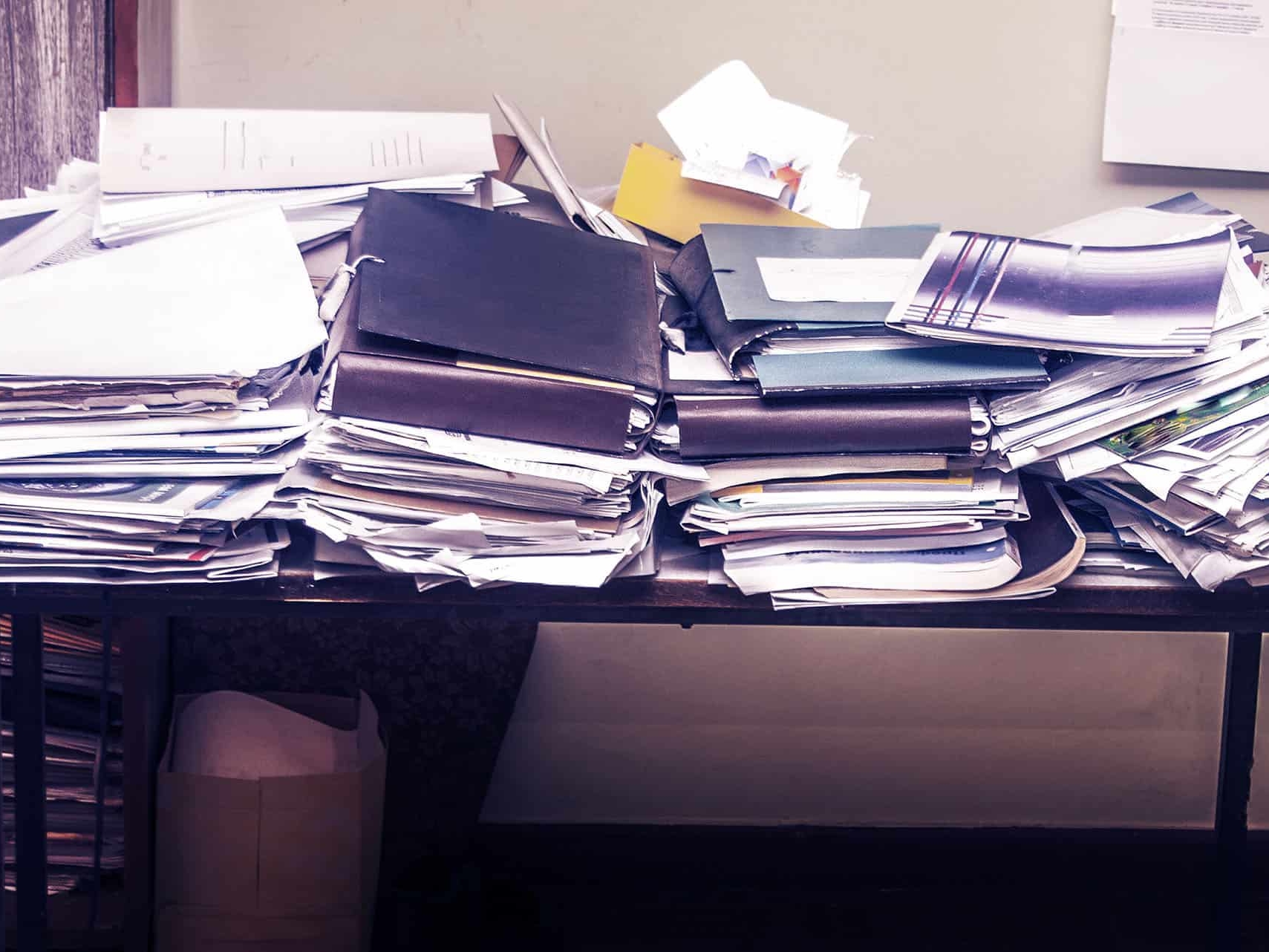 Chaos im Büro